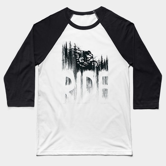 Ride and Drop Baseball T-Shirt by Bongonation